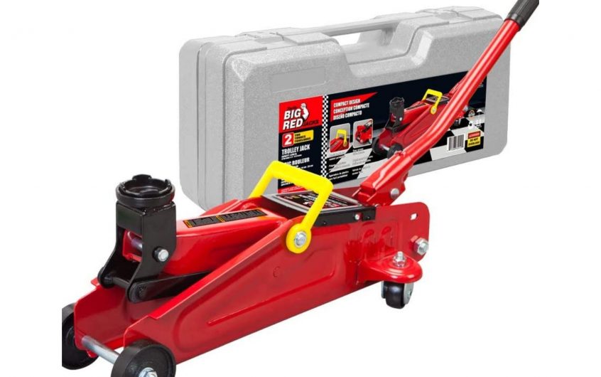 Big Red 2 Ton Hydraulic Trolley Jack with Carrying Case Home Garage Tools